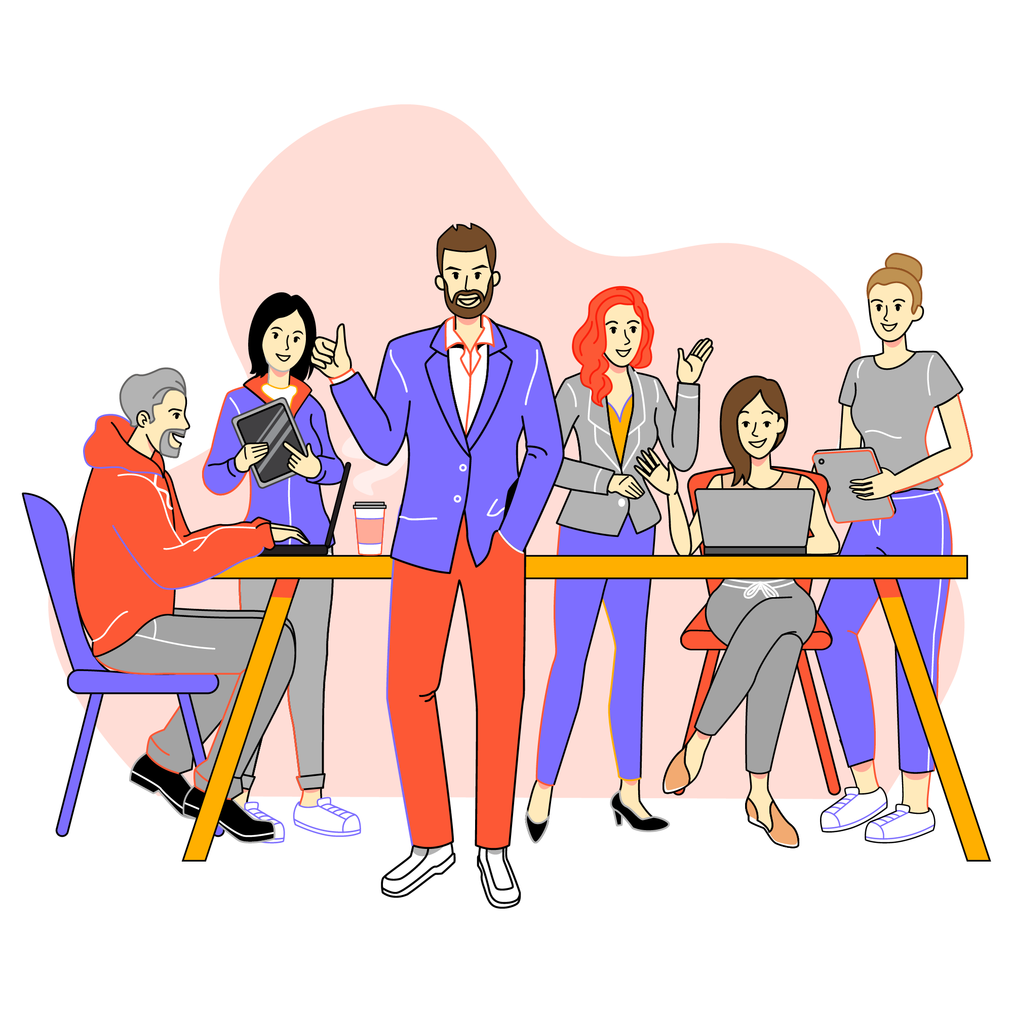 team members illustration
