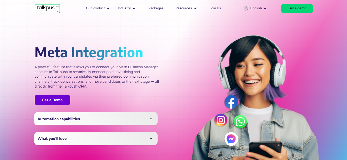Meta Integration with Talkpush | Talkpush