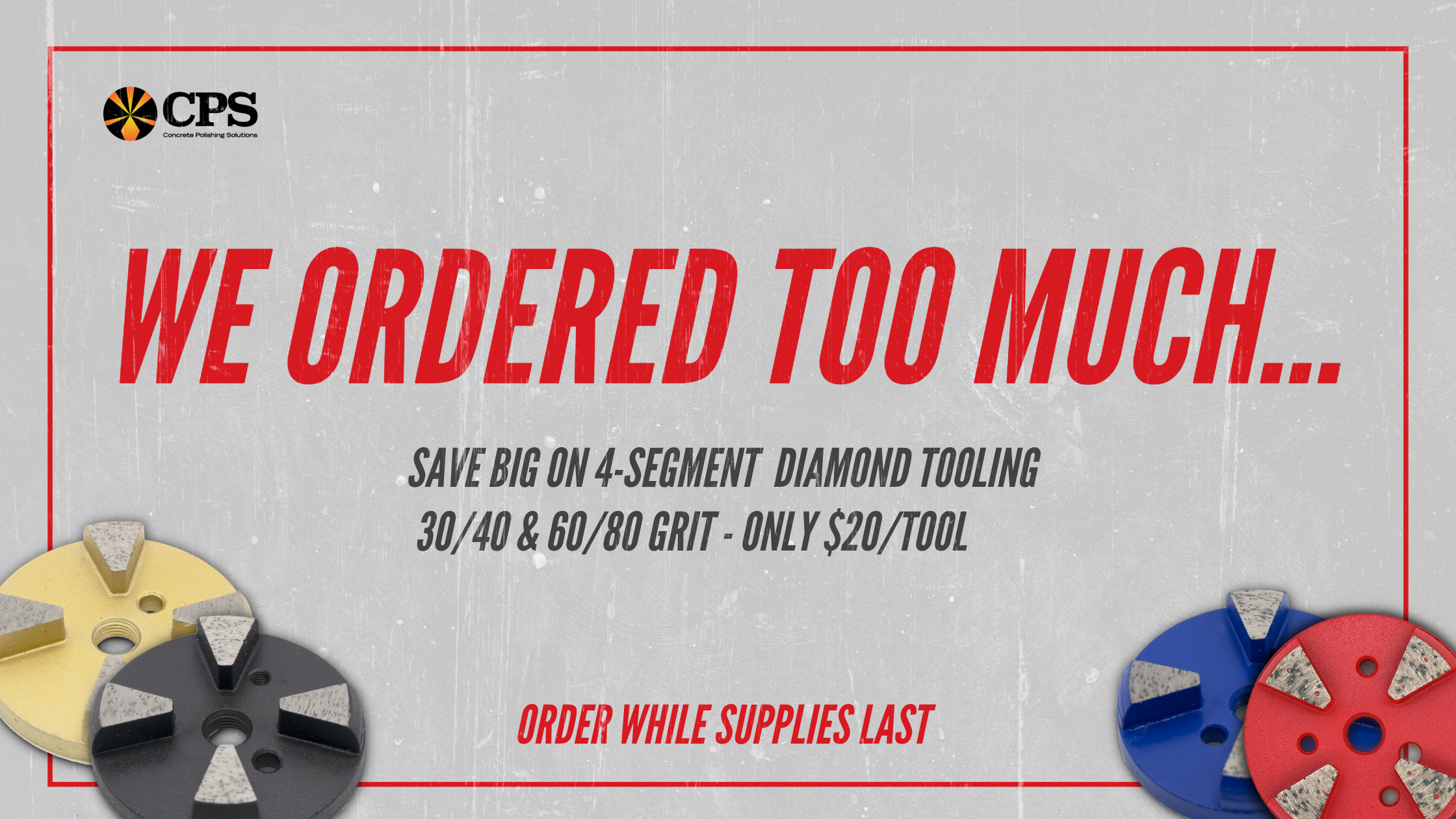 4 Segment Overstock Sale