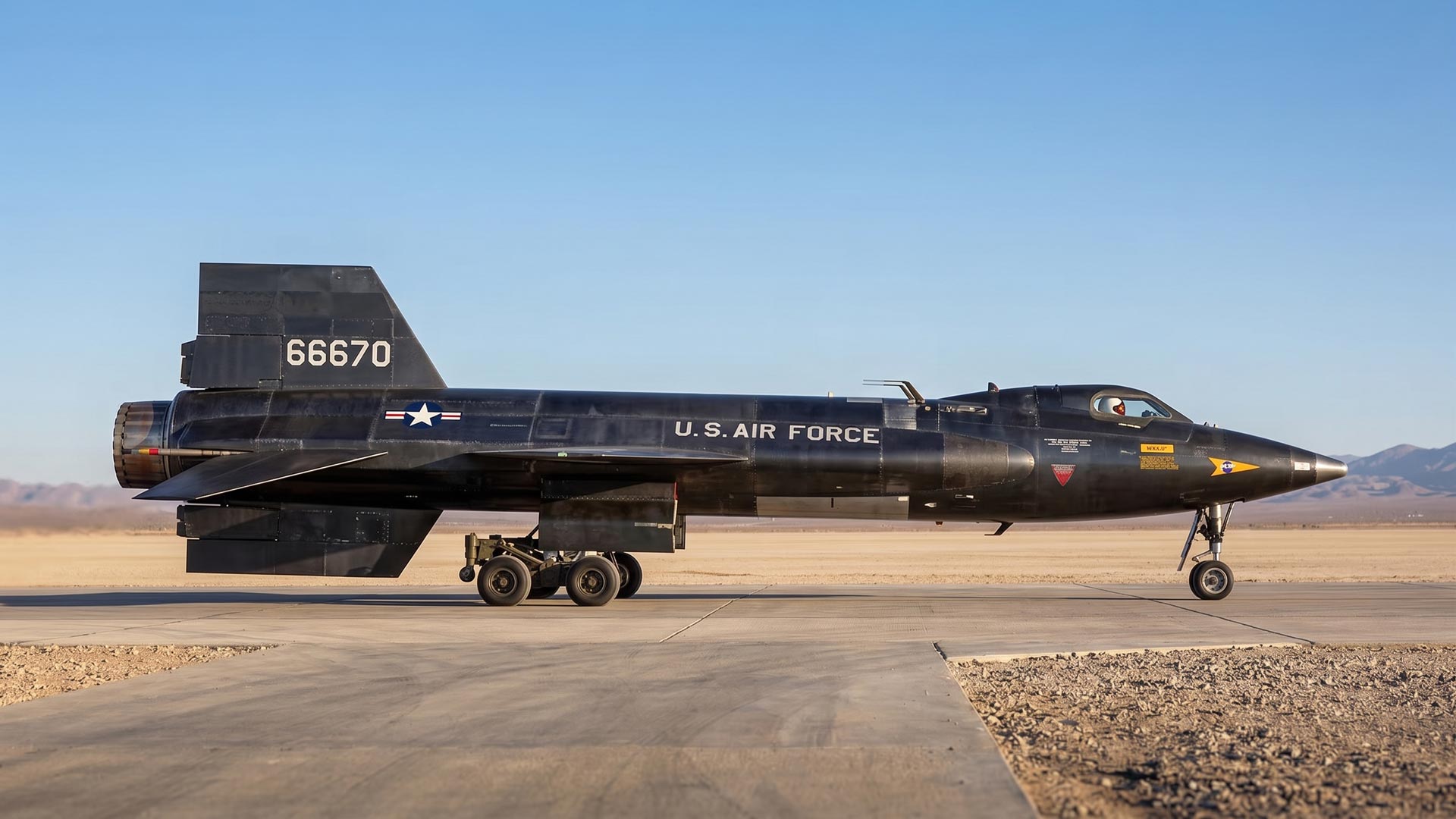 The X-15. The fastest manned-aircraft at Mach 6.7.