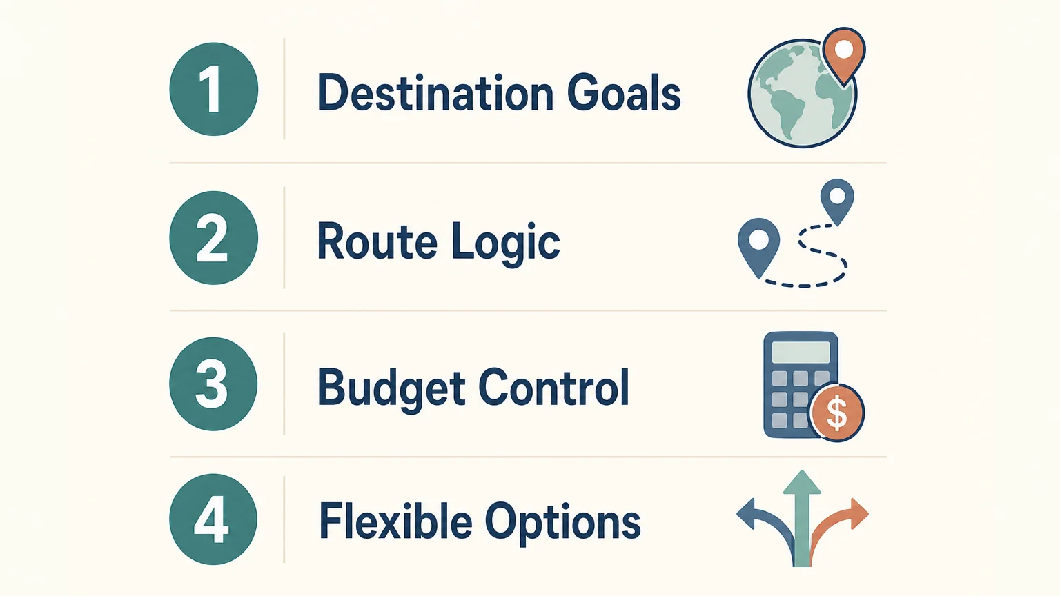 Checklist for building a practical custom travel itinerary