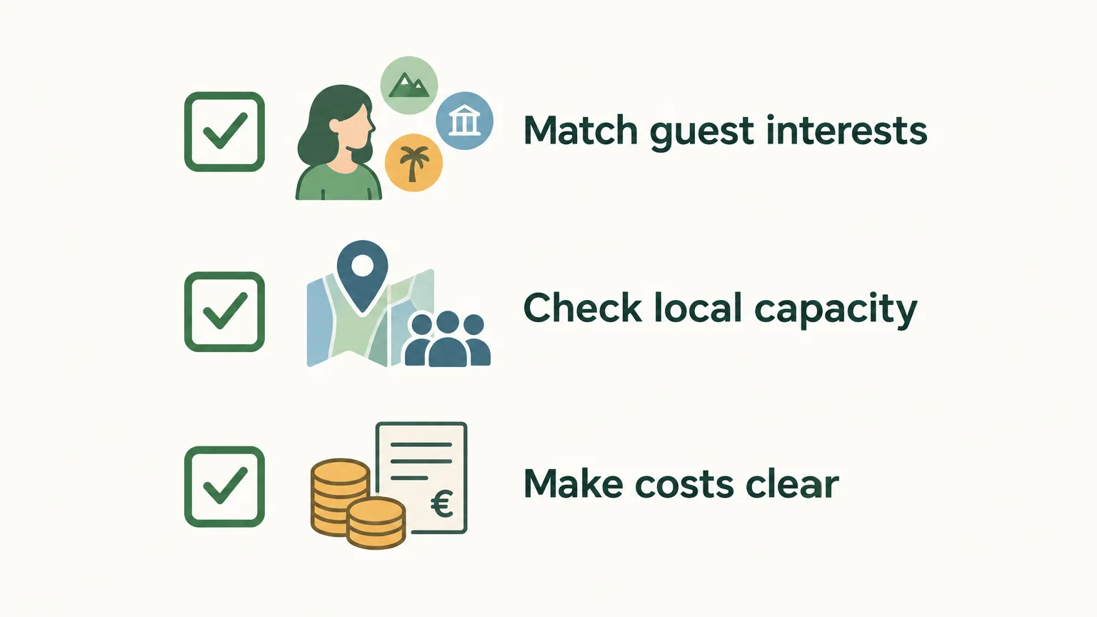 A three point checklist for designing relevant and responsible travel offers