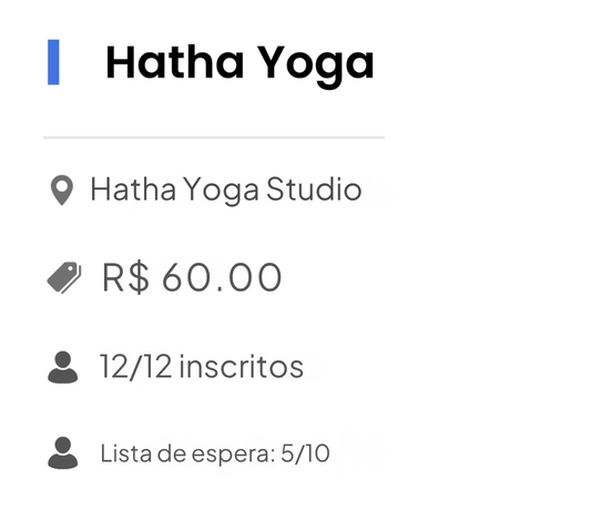 exemplo de lista de espera na fitune