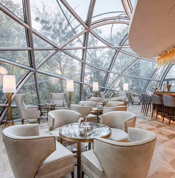 Glass Garden at Hotel Schloss Mönchstein