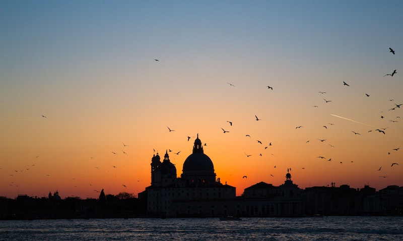 Sunset view of Venice
