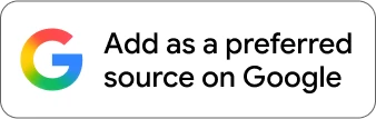 Google logo and badge to add as a preferred source on Google