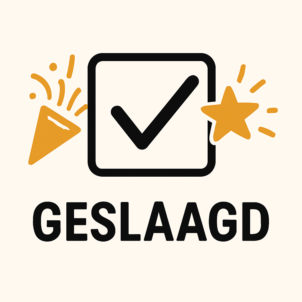  Goed nieuws! 🎉