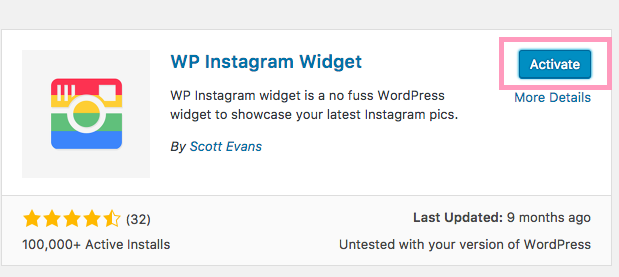 add Instagram widget Wordpress lipstick and pixels tutorial