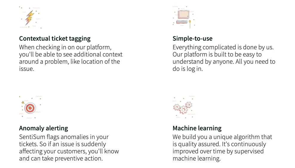 SentiSum benefits