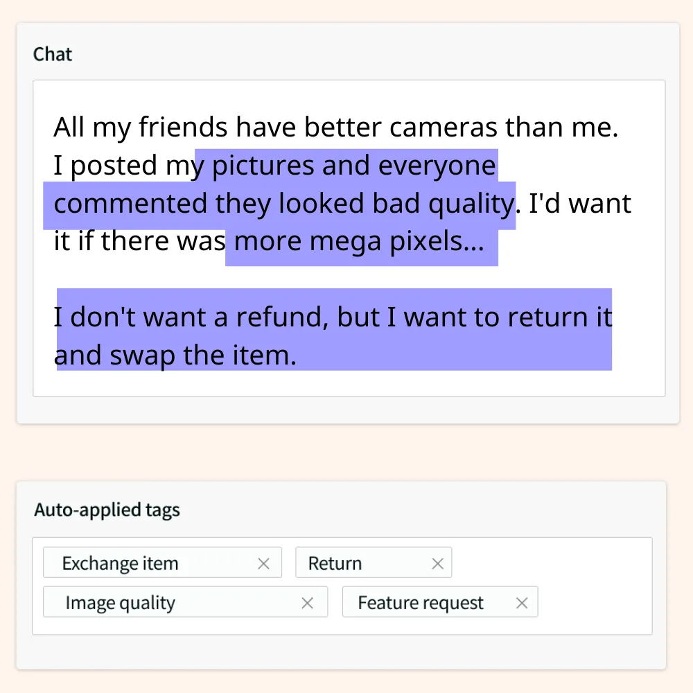 How machine-learning based NLP tags conversations - SentiSum