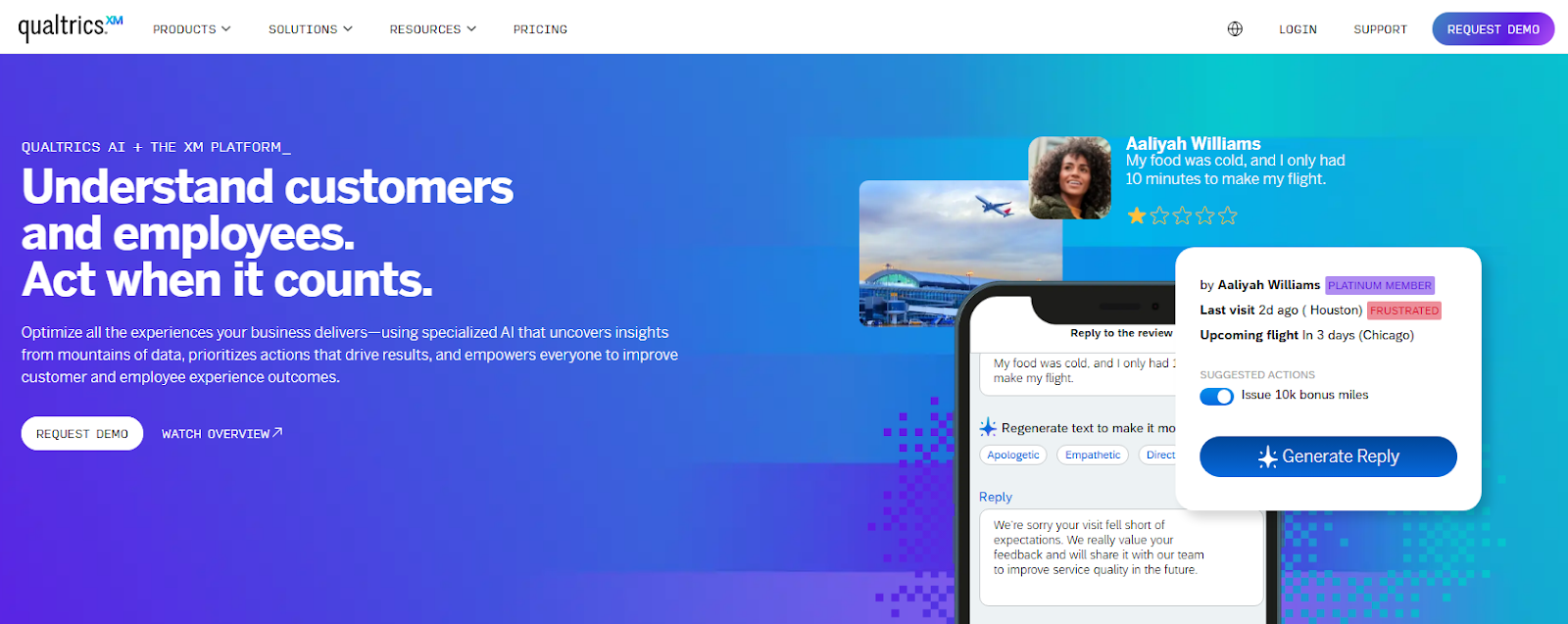 Qualtrics homepage