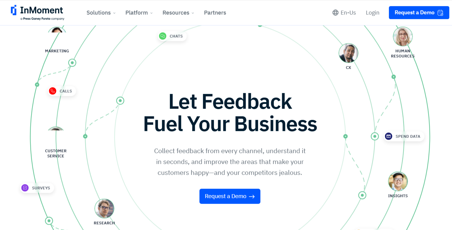 InMoment homepage