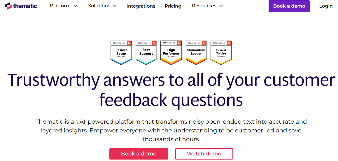 Thematic homepage