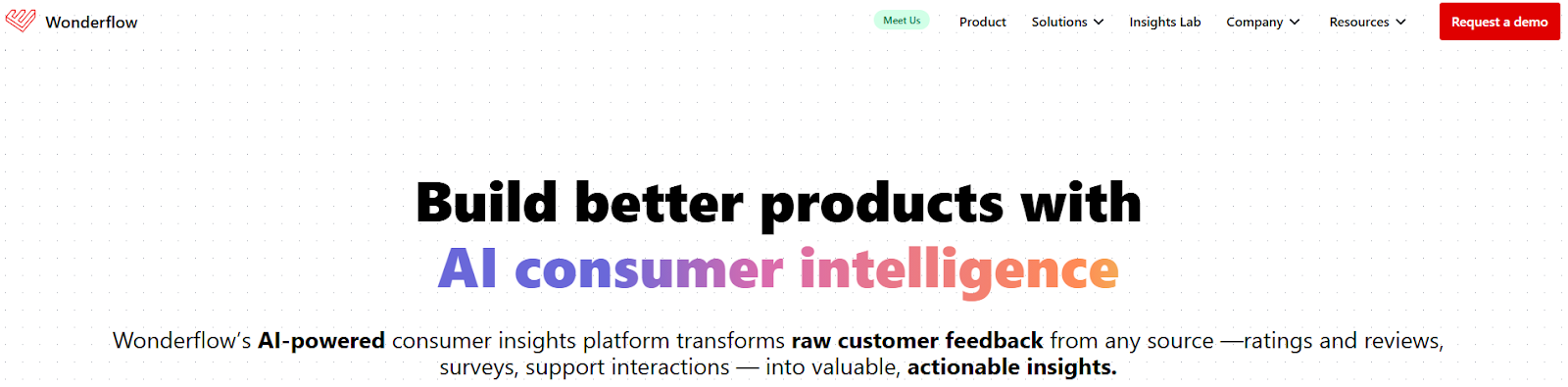 Wonderflow homepage