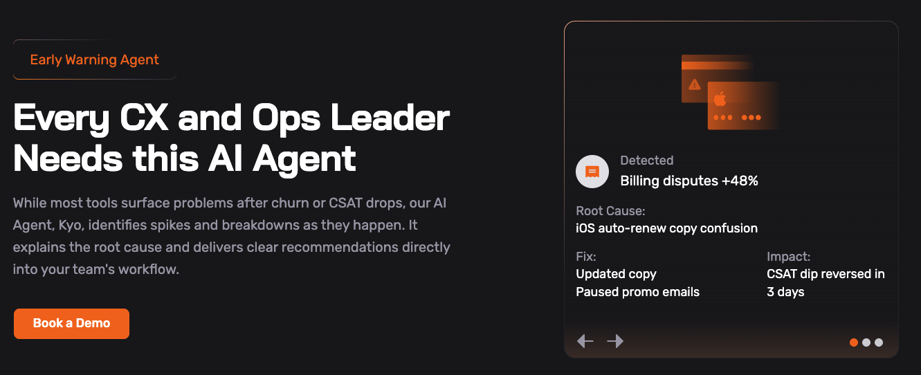 Sentisum's Early Warning Agent