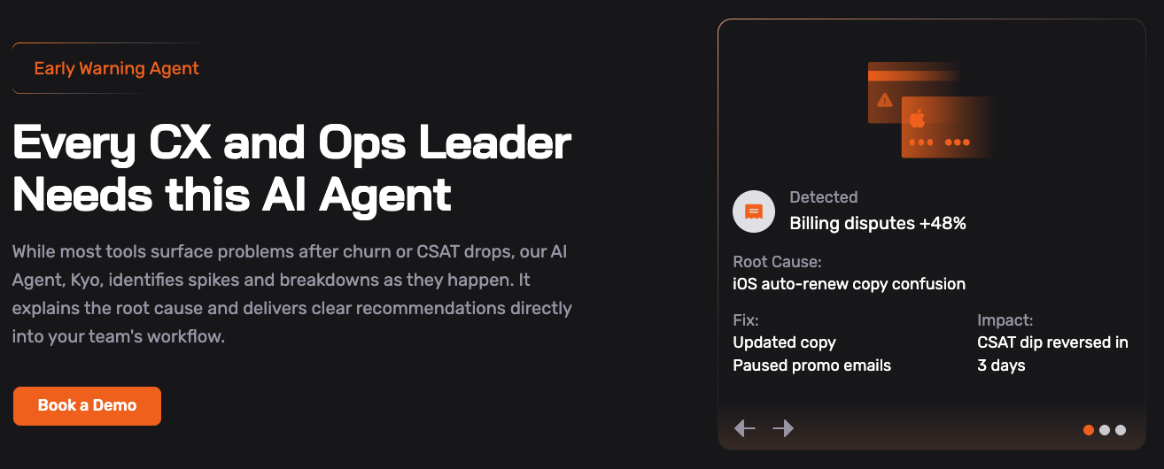 Sentisum's Early Warning Agent