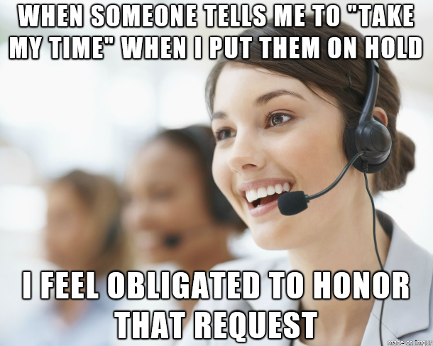Customer service meme