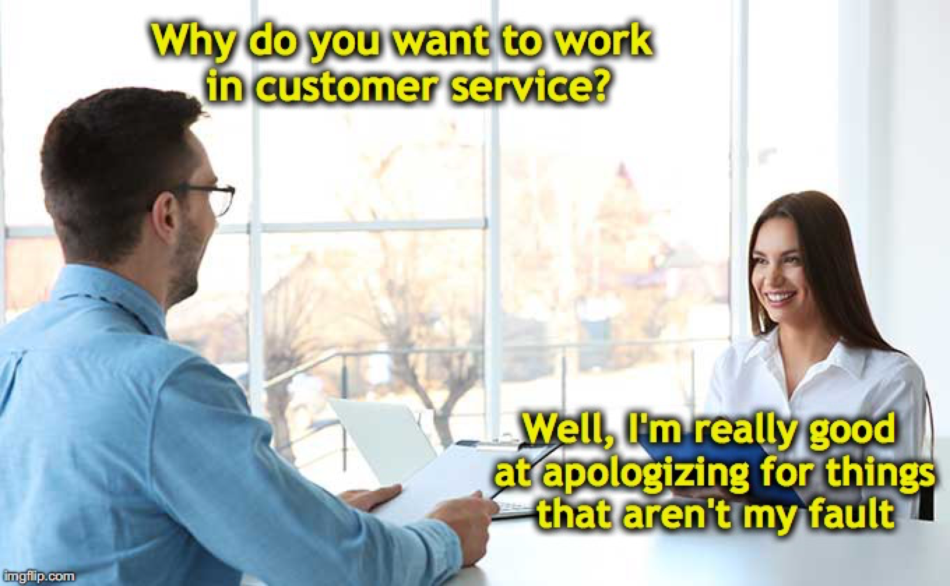 Customer service meme