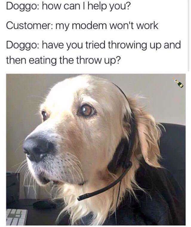 Customer service meme