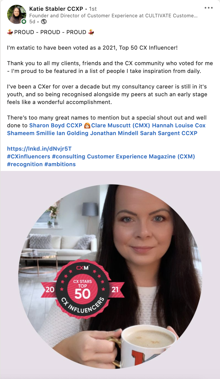 Katie Stabler LinkedIn CX