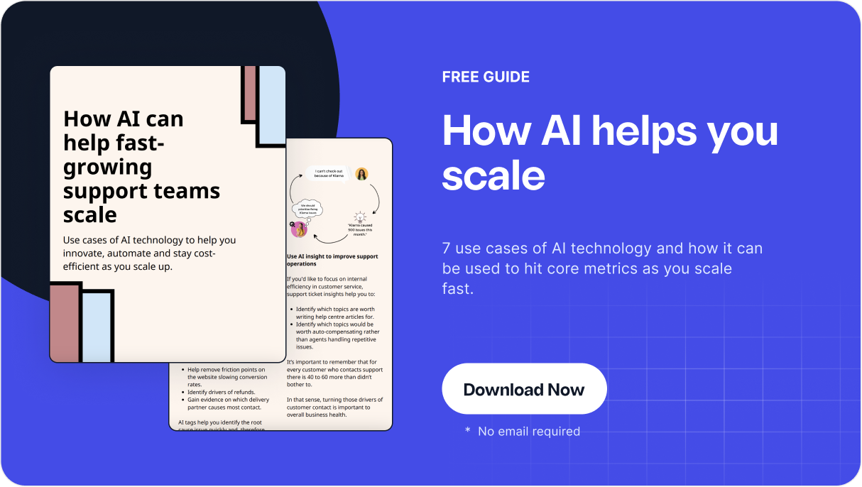 AI use cases in customer support