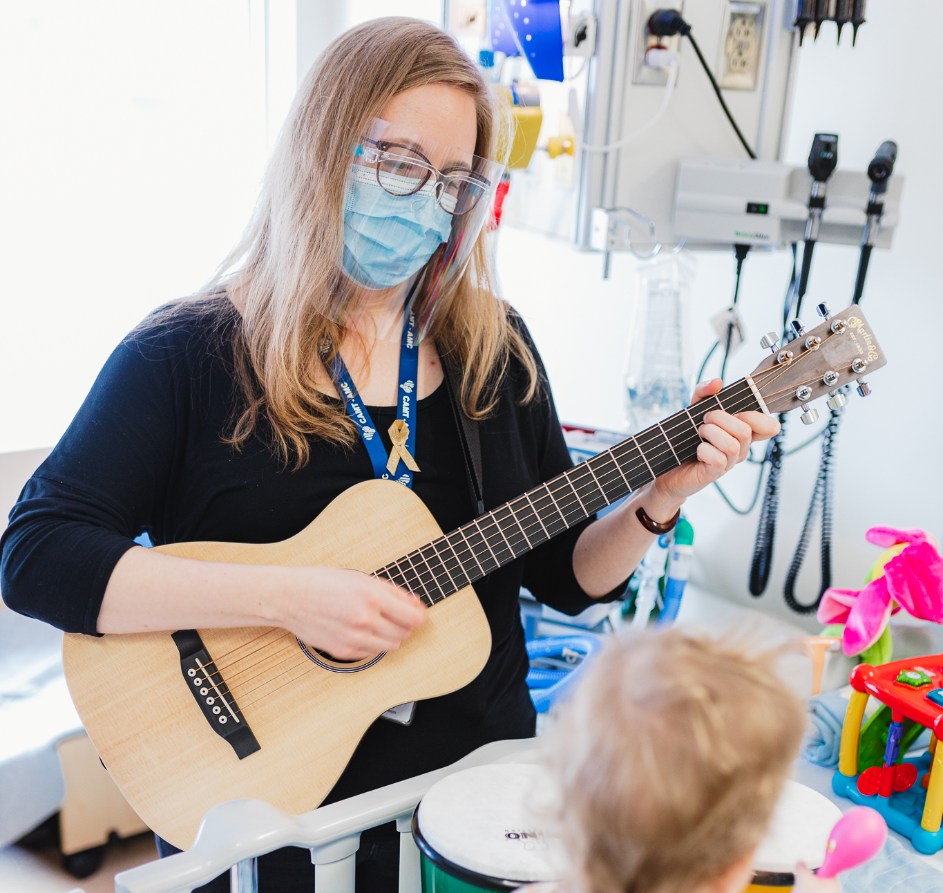 Bonnie Brittain brings the joy of music to patients.