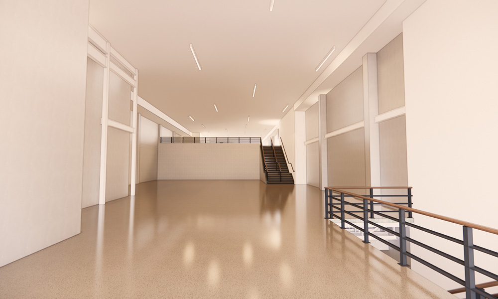 WT Grant Render first floor fayetteville side