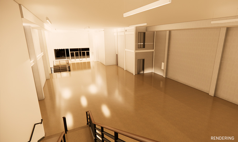 Rendering of the Interior of WT Grant Department store