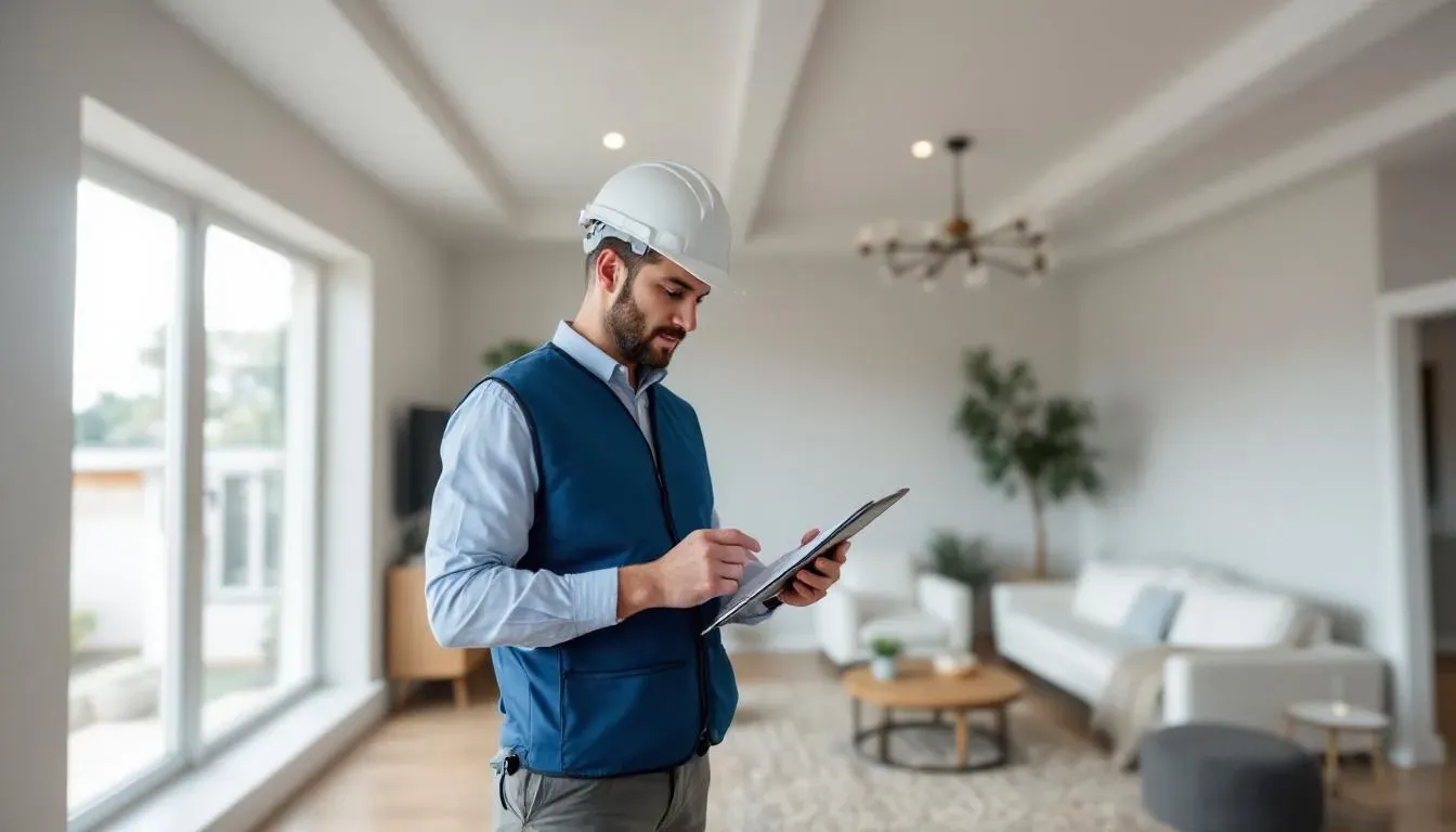 A professional appraiser is conducting a home appraisal, examining the property details and its comparable properties to determine the appraised value for the mortgage lenders. The appraisal report will provide insights into the home's fair market value, which is essential in the home buying process.