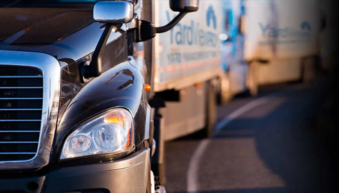 Image of semi truck with YardView written on side.