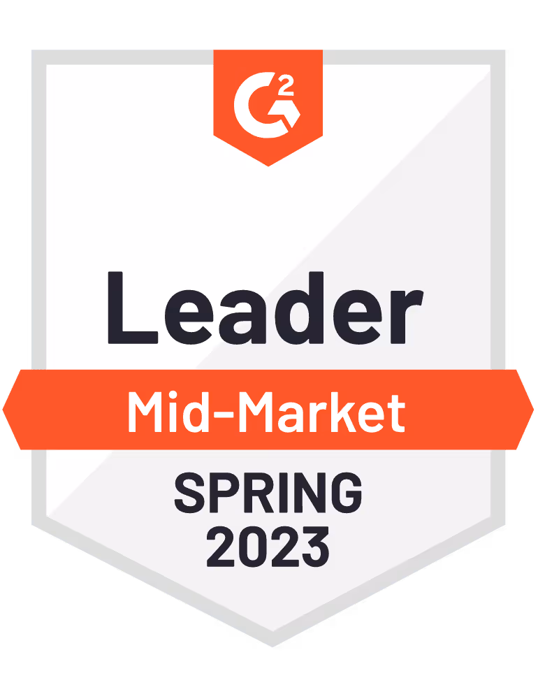 G2 Leader Mid-Marketing Spring 2023
