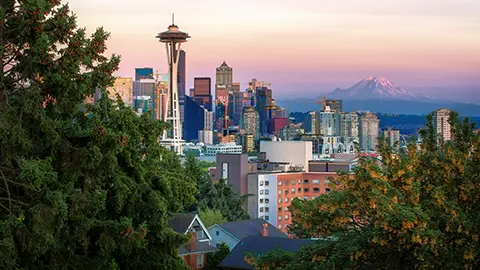 Seattle skyline with the space needle