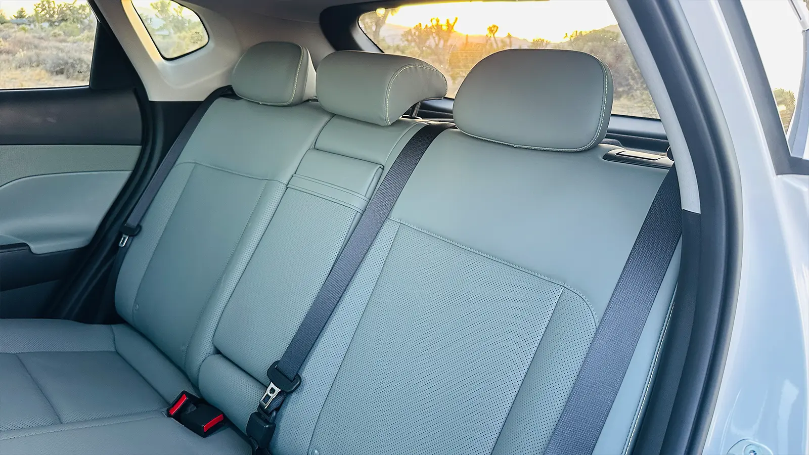 A 2025 Hyundai Kona backseat