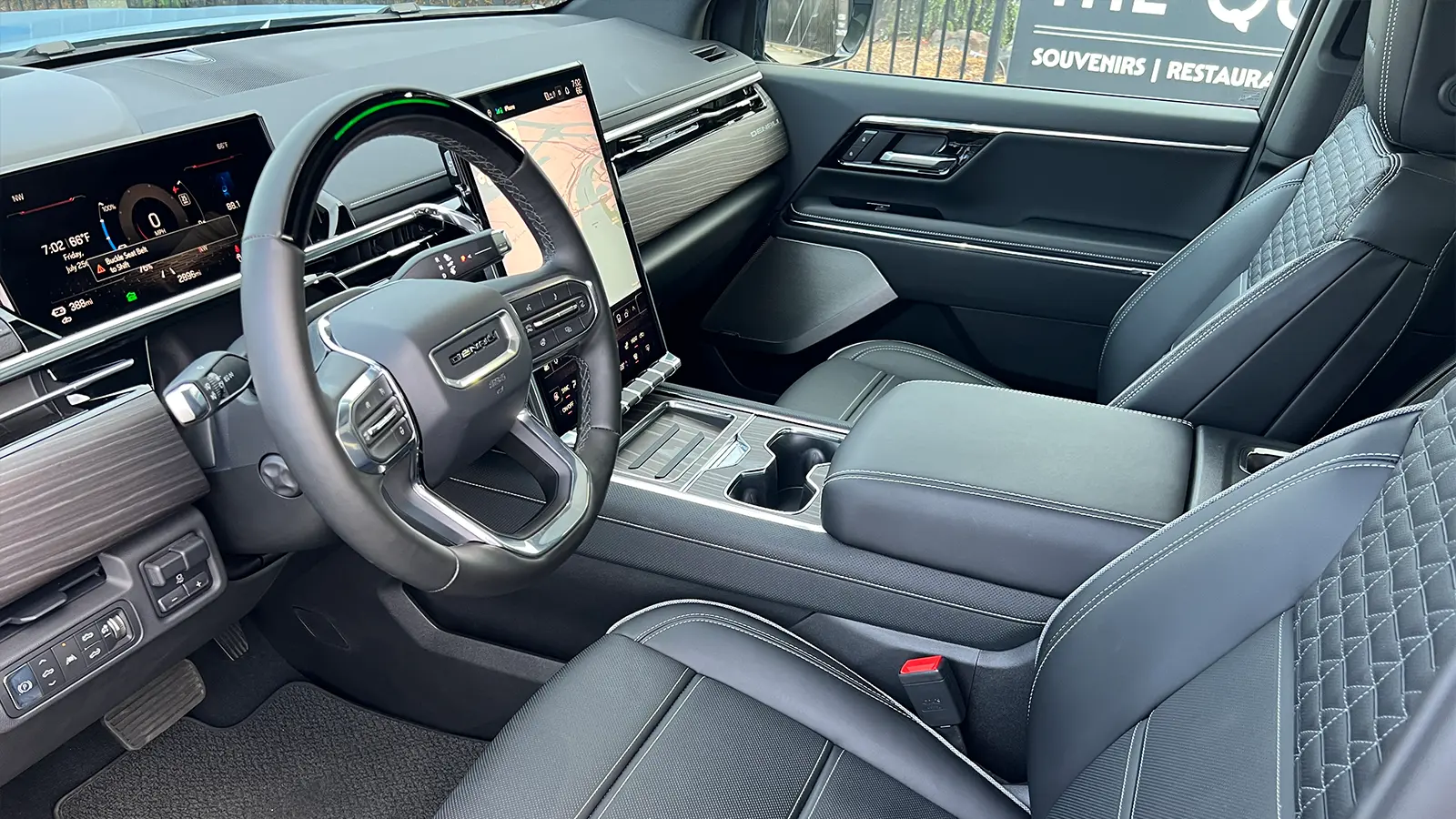 2025 GMC Sierra EV drivers view console