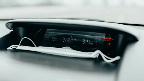 A EV HUD in winter