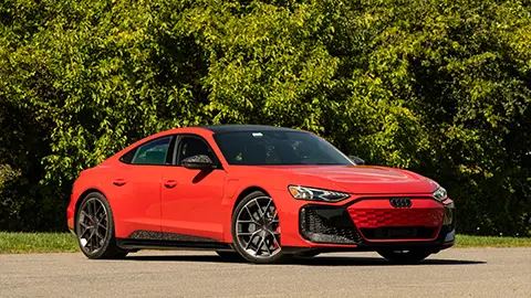 a red 2025 Audi RS E-Tron GT