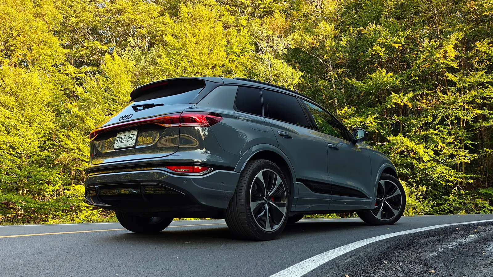 a 2025 Audi SQ6 e-tron side view