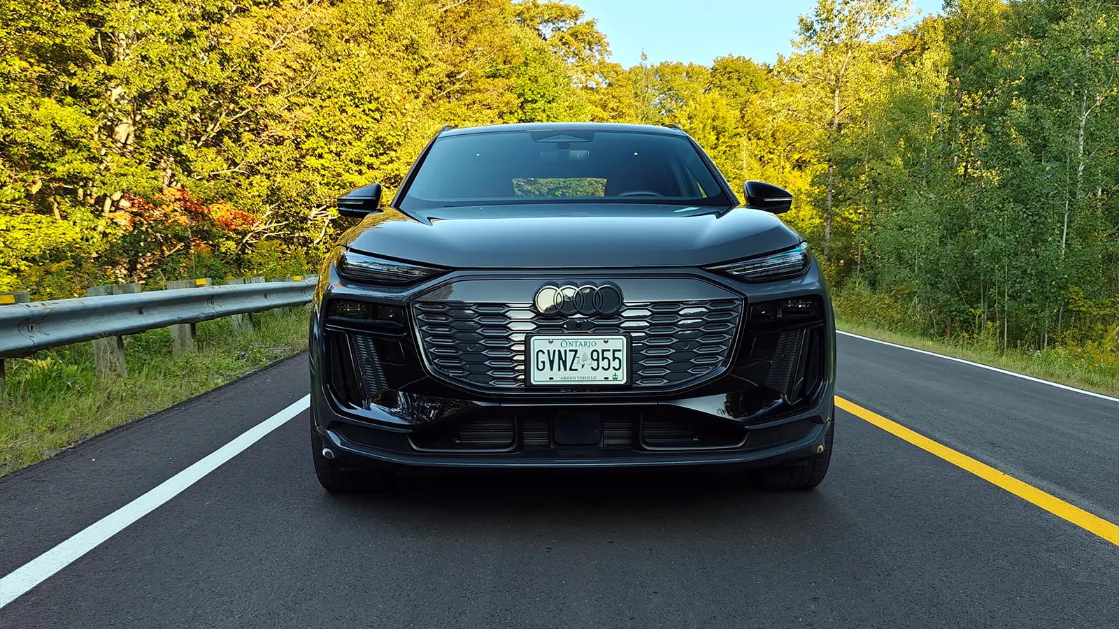 a 2025 Audi SQ6 e-tron front nose view