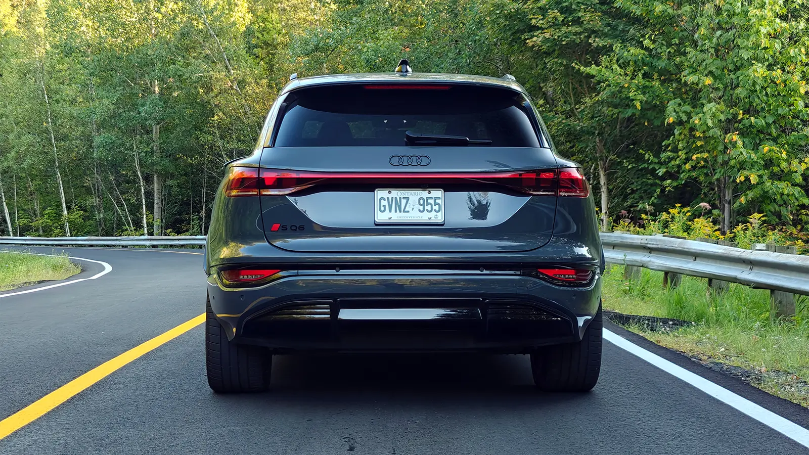 a 2025 Audi SQ6 e-tron rear view