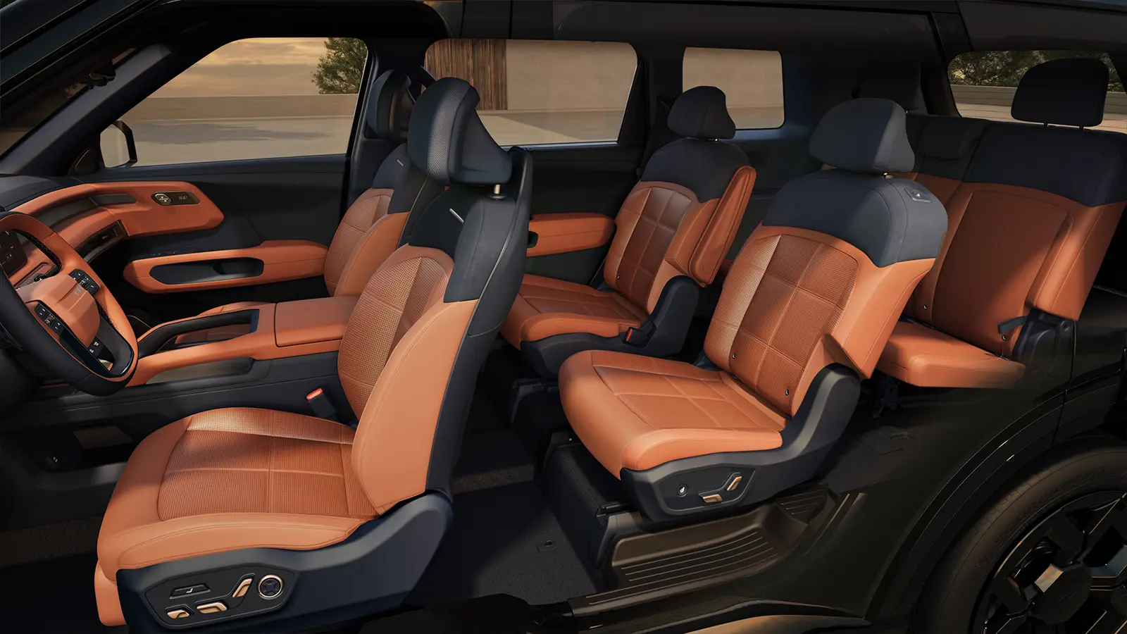 A 2027 Kia Telluride driver cabin side view
