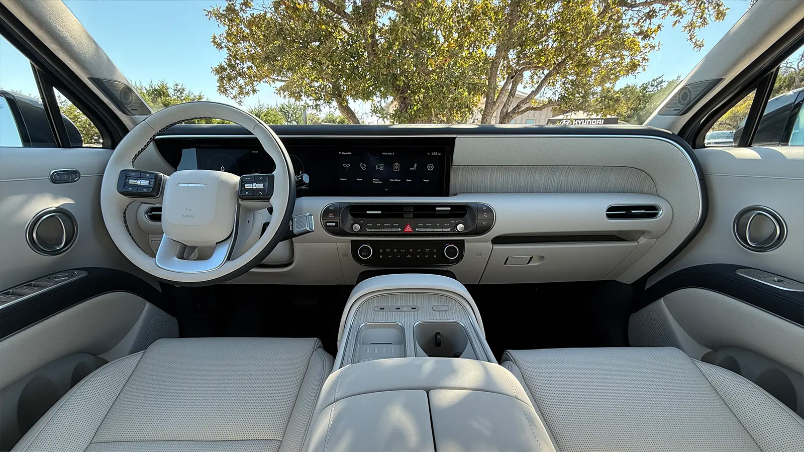A dark gray 2026 Hyundai Hybrid Review front view