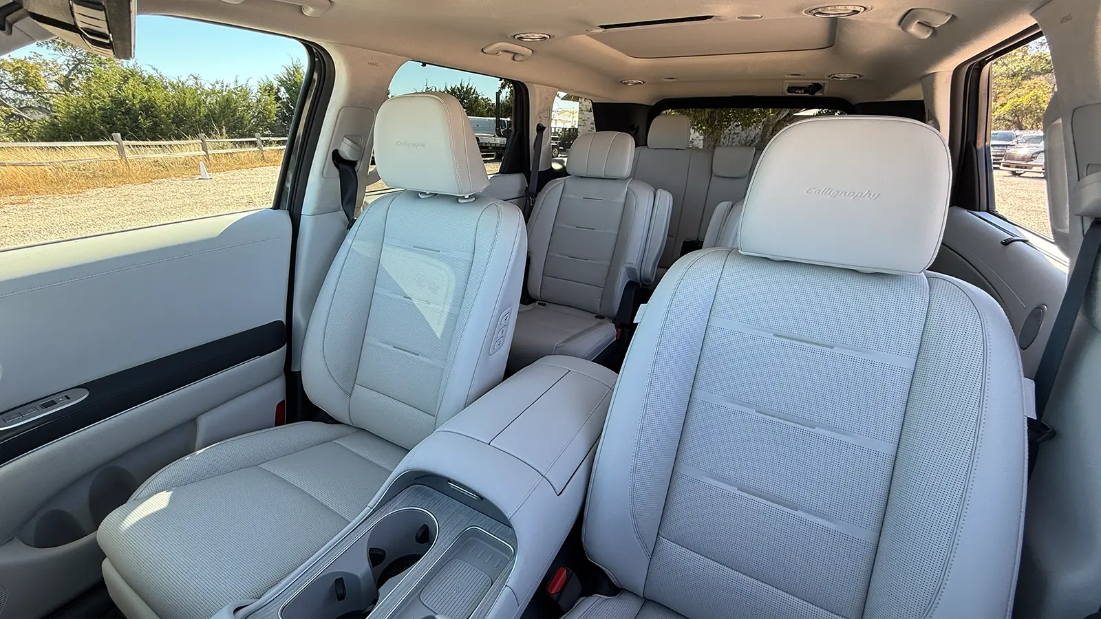 A dark gray 2026 Hyundai Hybrid Review interior view