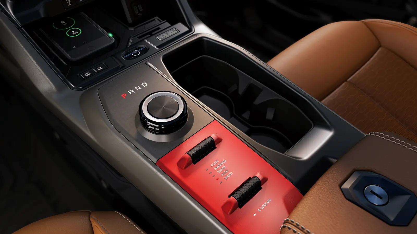 A 2026 Jeep Recon EV center console