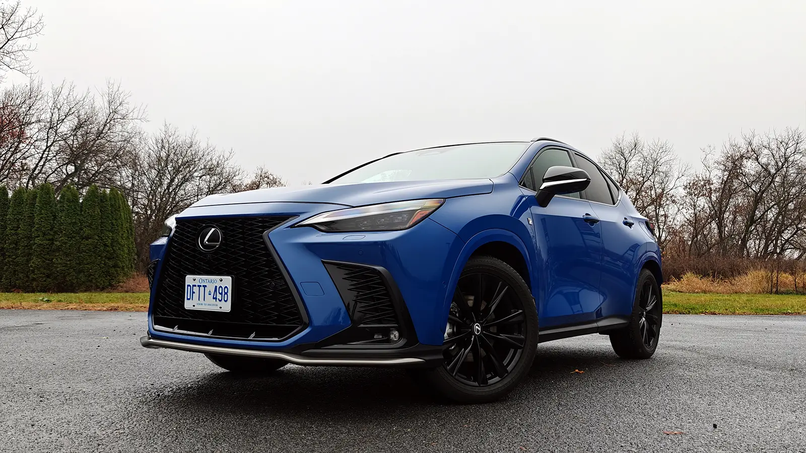 A blue 2026 Lexus NX 350h F sport