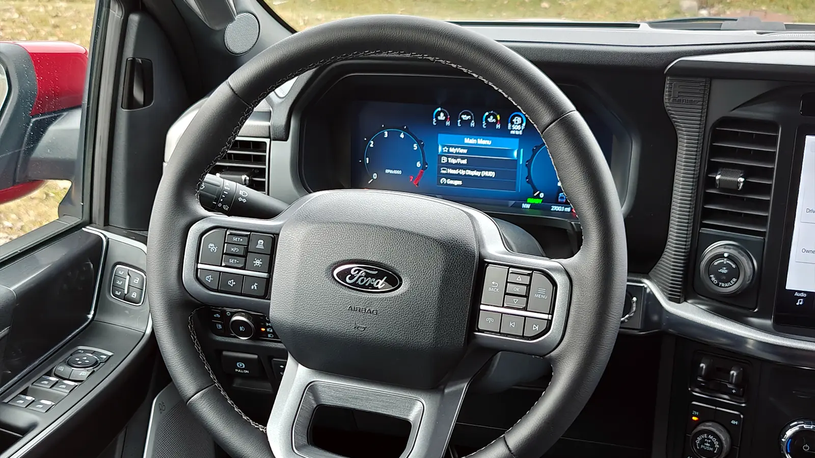 2025 Ford F-150 Powerboost Lariat driver seat view