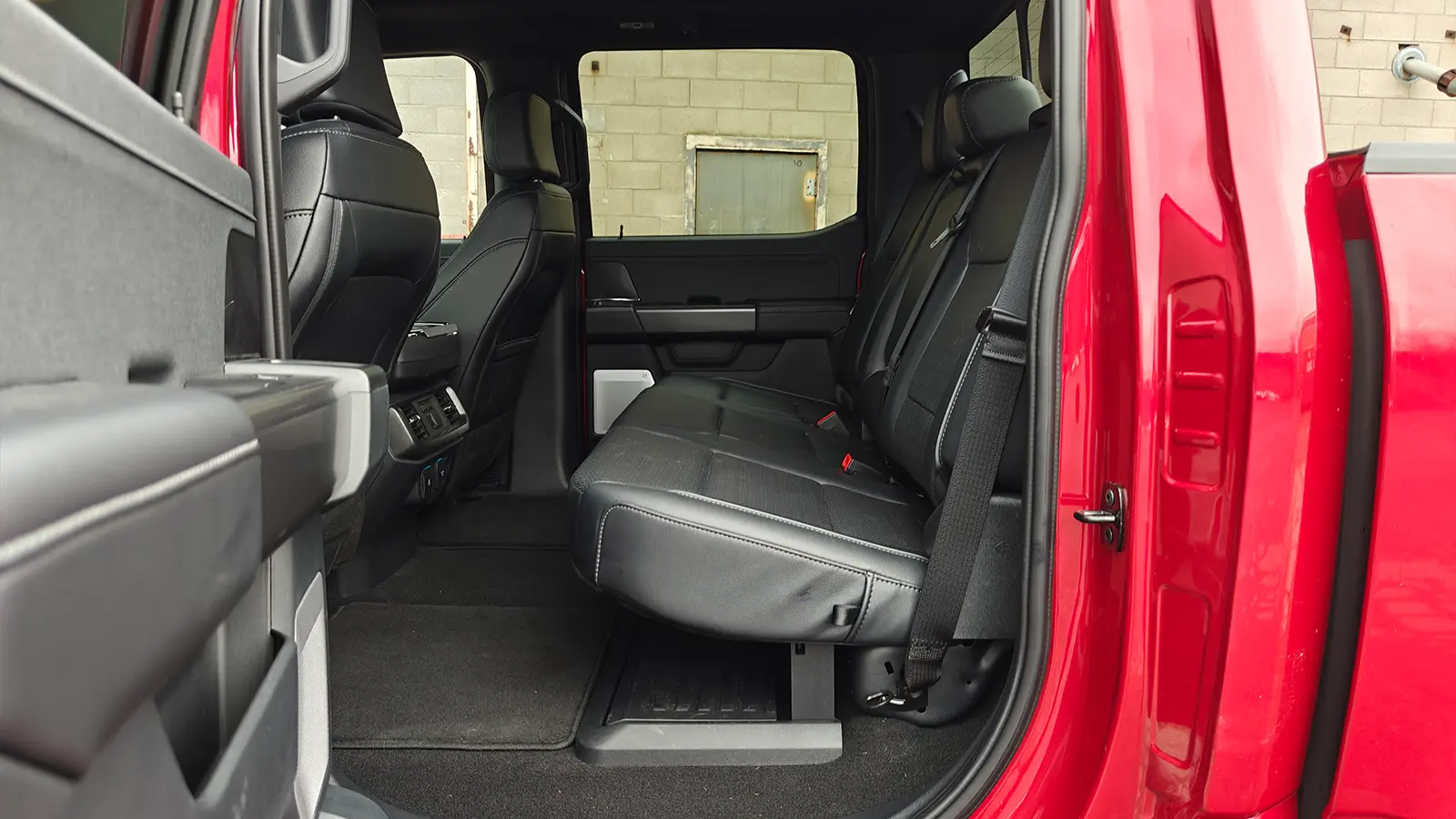 2025 Ford F-150 Powerboost Lariat rear seat side view