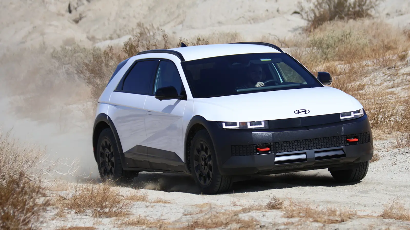 A 2025 Hyundai Ioniq 5 XRT in the desert