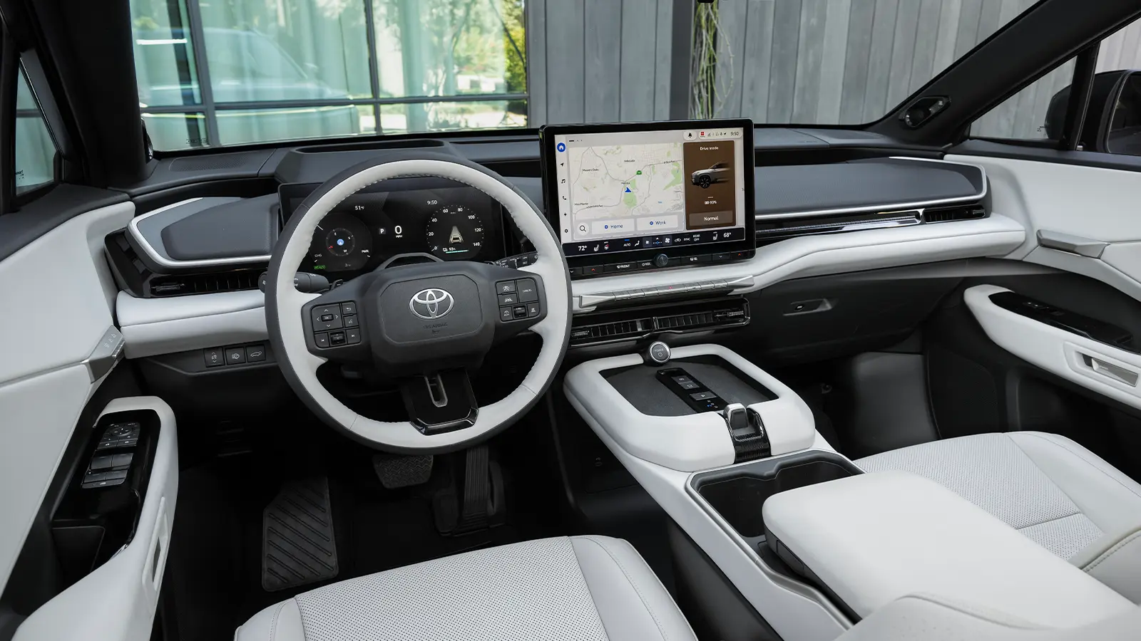A 2027 Toyota Highlander EV front view driver view