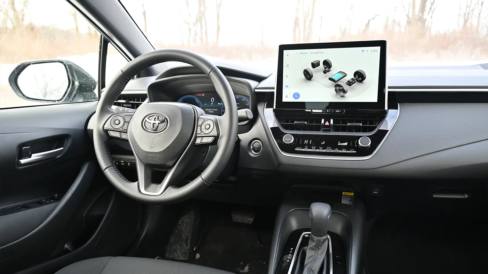 2026 toyota corolla hybrid front interior view