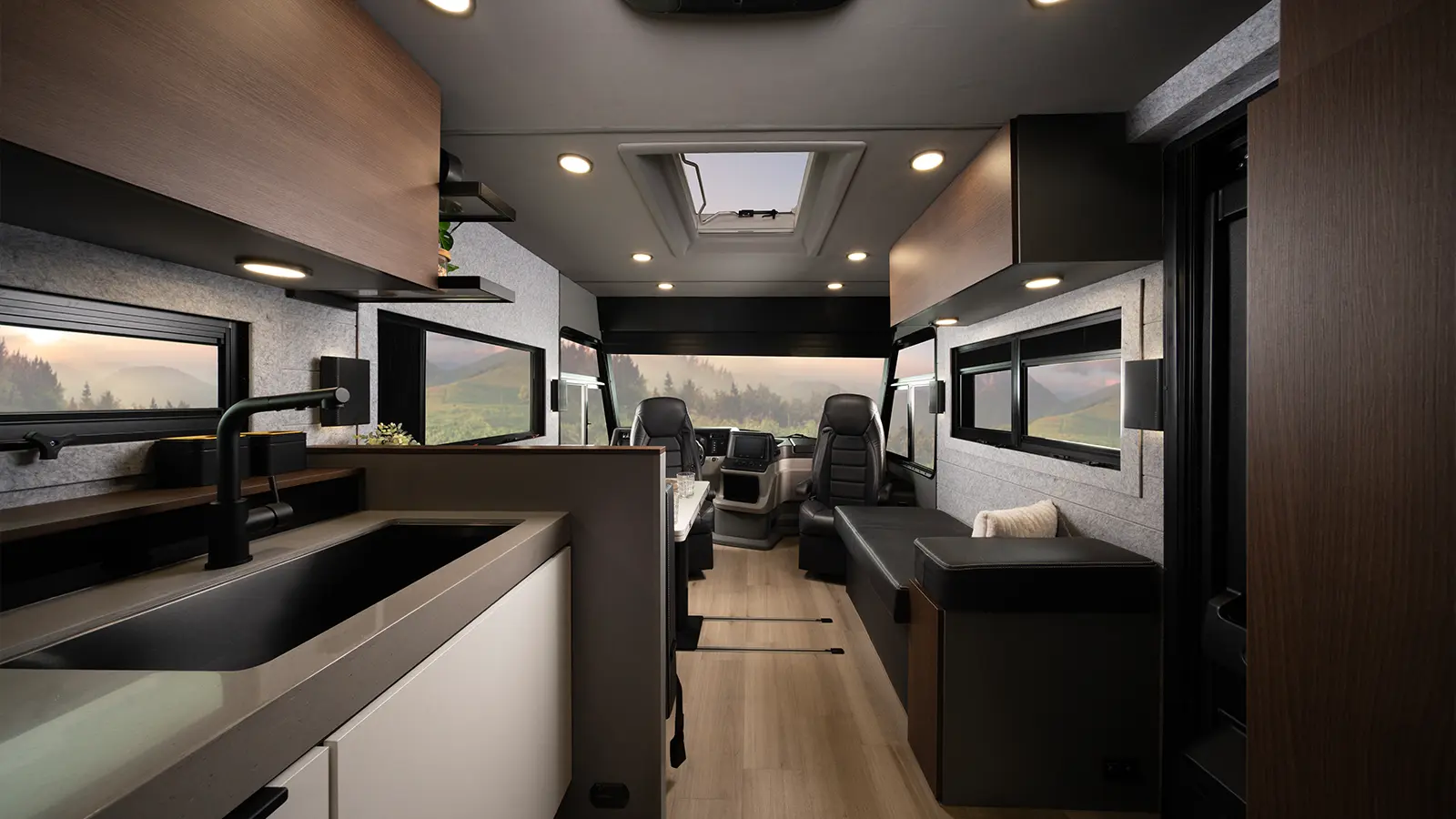 A Entegra Coach main interior view